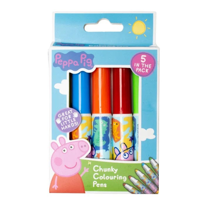 BLUE SKY PEPPA PIG PEN SET - CHUNKY FELT TIPS FLOMASTRI 5056563717140