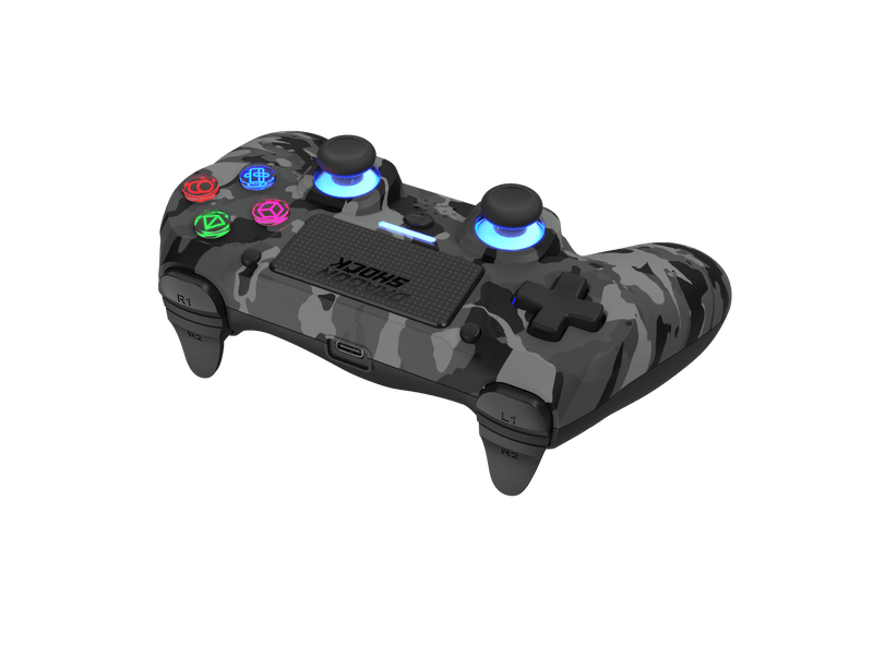 DRAGONSHOCK MIZAR BREZŽIČNI KONTROLER ZA PS4, PC, MOBILE - SIVE CAMO BARVE 5425025592913