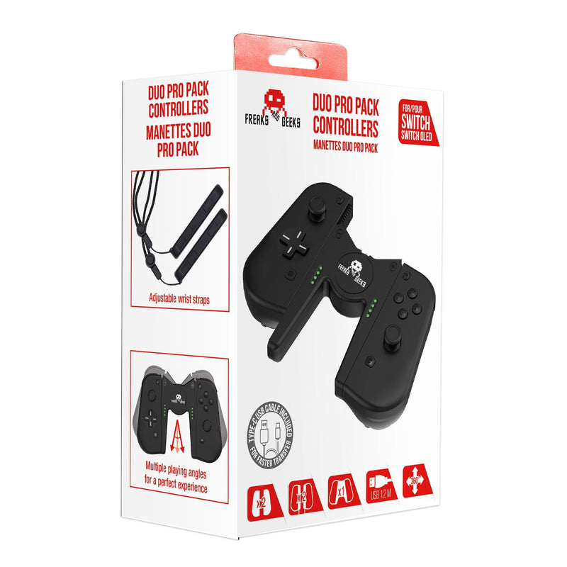 F&G SWITCH JOY-CON BLUETOOTH DUO PRO PACK - ČRNE BARVE 3760178620543