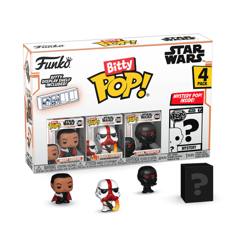 FUNKO BITTY POP: MANDALORIAN 4PK - MOFF GIDEON? 889698754545