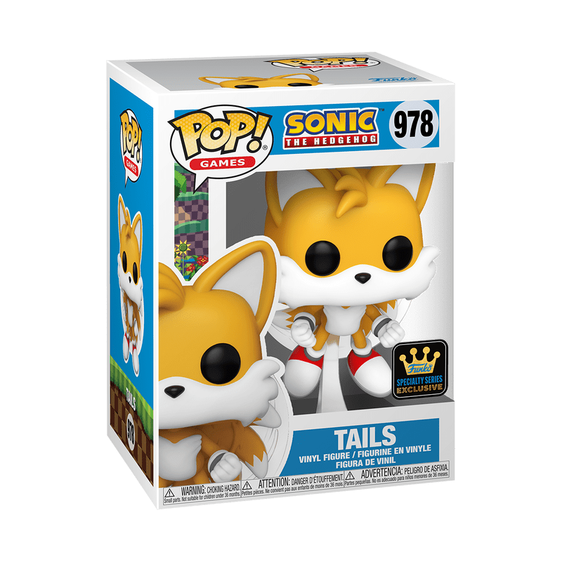 FUNKO POP GAMES: SONIC - TAILS (FLYING) W/FLOCKED CHASE 889698826174