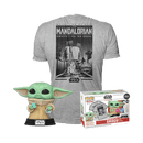 FUNKO POP & TEE: MANDO - GROGU W/COOKIE 889698636247