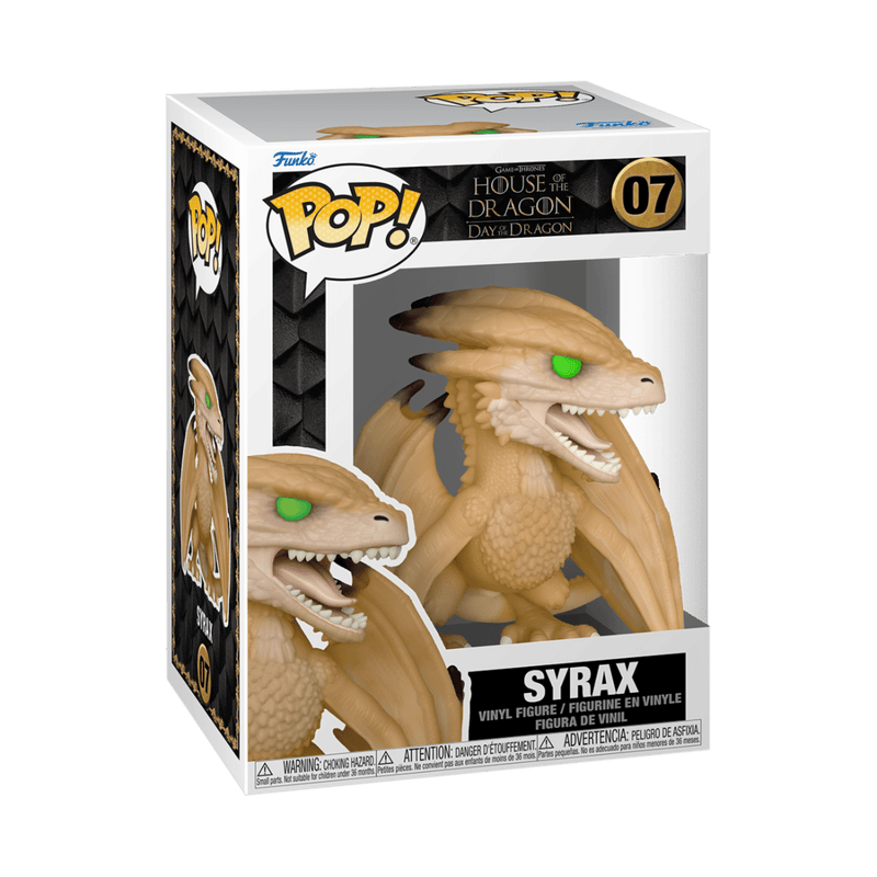 FUNKO POP TV: HOUSE OF THE DRAGON SYRAX (DRAGON) 889698656054