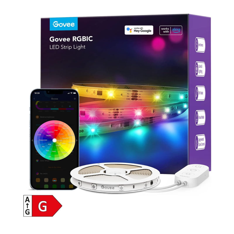 GOVEE RGBIC Basic Wi-Fi + Bluetooth LED trak 10 m 6974316993520