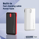 LDNIO POWER BANK 20000mAh 22,5W 5V 3A 1 PORT (1A) + 2 CABLE (1C1L) PQ24 6933138601563