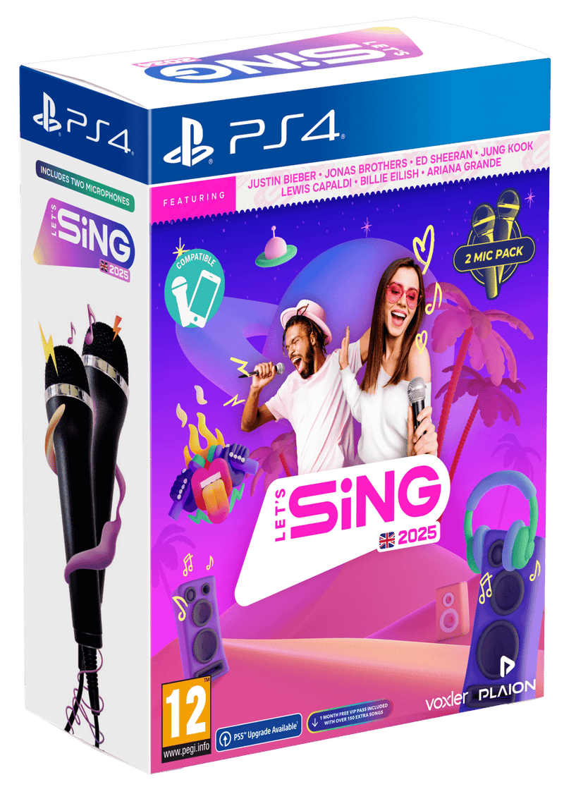 Let's Sing 2025 - Double Mic Bundle (Playstation 4) 4020628582135