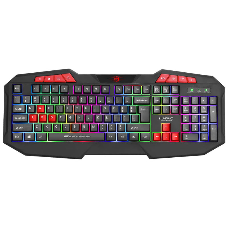 MARVO K602 EN ŽIČNA MEMBRANSKA TIPKOVNICA RGB 6932391920589