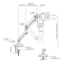 MOYE MONITOR ARM SINGLE MONITOR NOSILEC ZA MONITOR 8605042605590