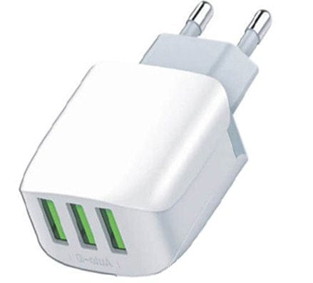 MOYE VOLTAIC USB CHARGER 3 PORTS 5V/3.4A 17W WHITE + USB C CABLE 8605042603978