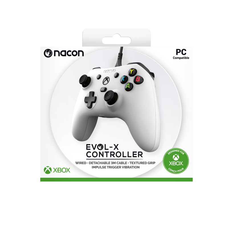 NACON EVOL-X WIRED CONTROLLER PC/XBOX/XBSX WHITE IGRALNI PLOŠČEK 3665962022438