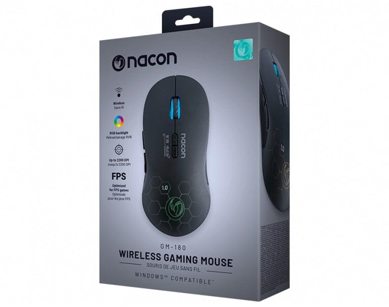 Nacon | GAMING RGB MOUSE GM-180 WIRELESS brezžična miška 3665962002355