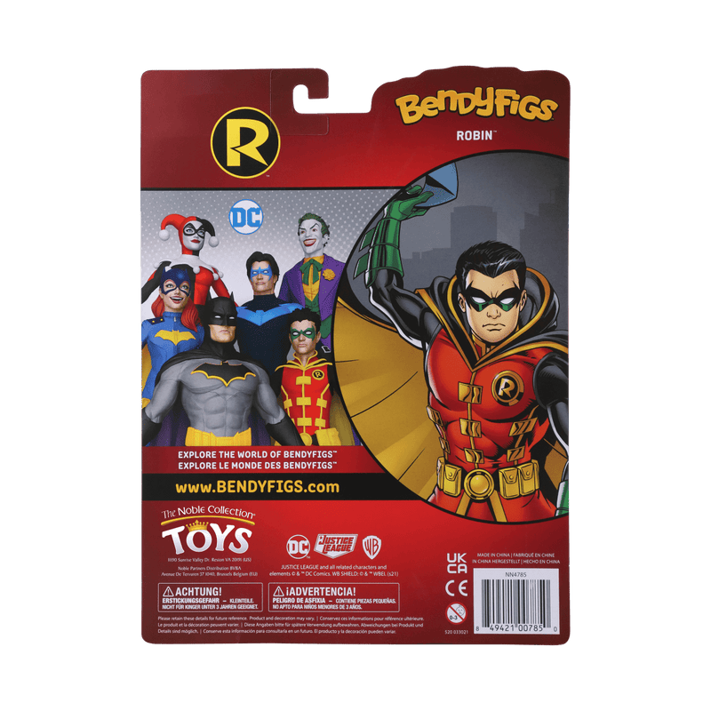 NOBLE COLLECTION DC - BATMAN C - ROBIN BENDYFIG 849421007850