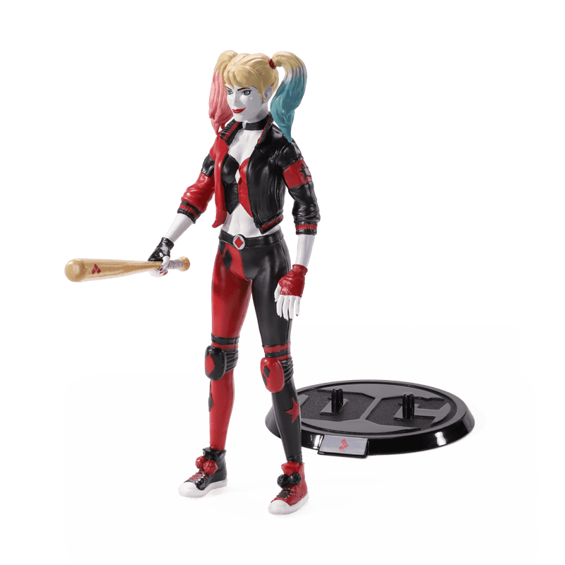 NOBLE COLLECTION DC - SS - HARLEY QUINN BOP REBIRTH BENDYFIG (COMIC) 849421007607