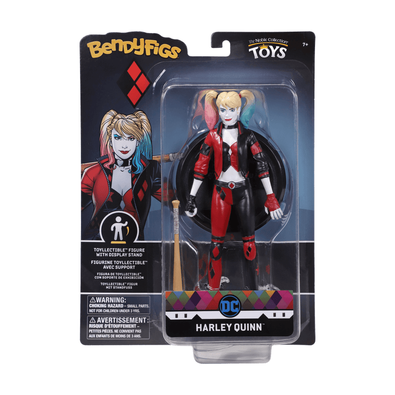 NOBLE COLLECTION DC - SS - HARLEY QUINN BOP REBIRTH BENDYFIG (COMIC) 849421007607