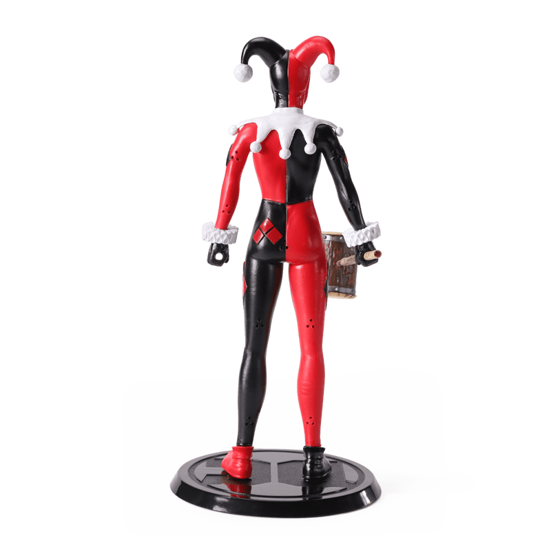 NOBLE COLLECTION DC - SS - HARLEY QUINN JESTER BENDYFIG 849421007591