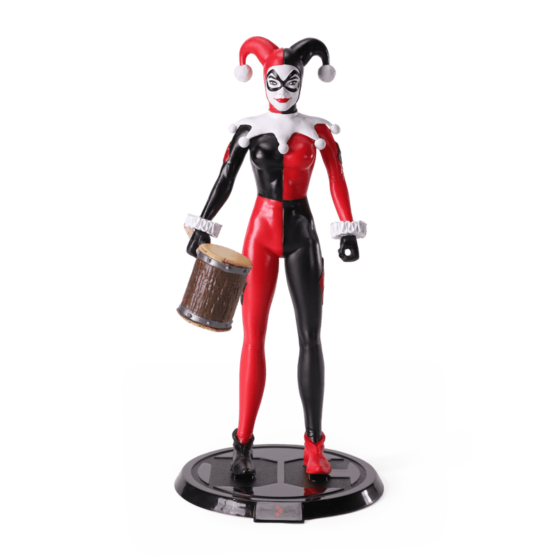 NOBLE COLLECTION DC - SS - HARLEY QUINN JESTER BENDYFIG 849421007591