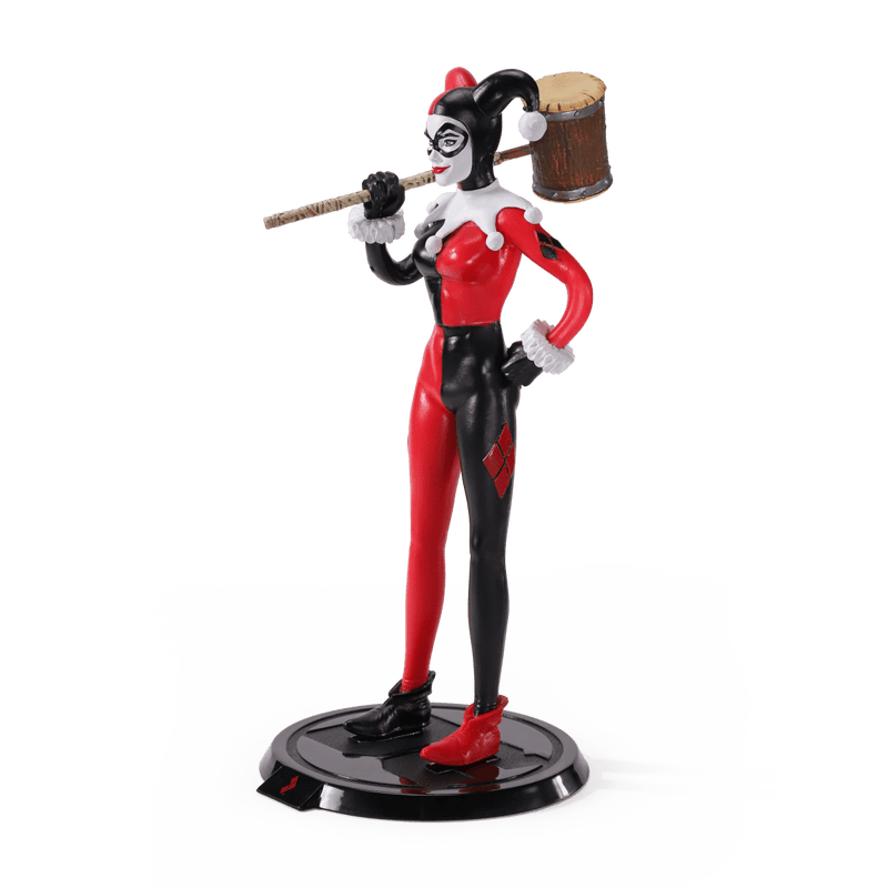 NOBLE COLLECTION DC - SS - HARLEY QUINN JESTER BENDYFIG 849421007591