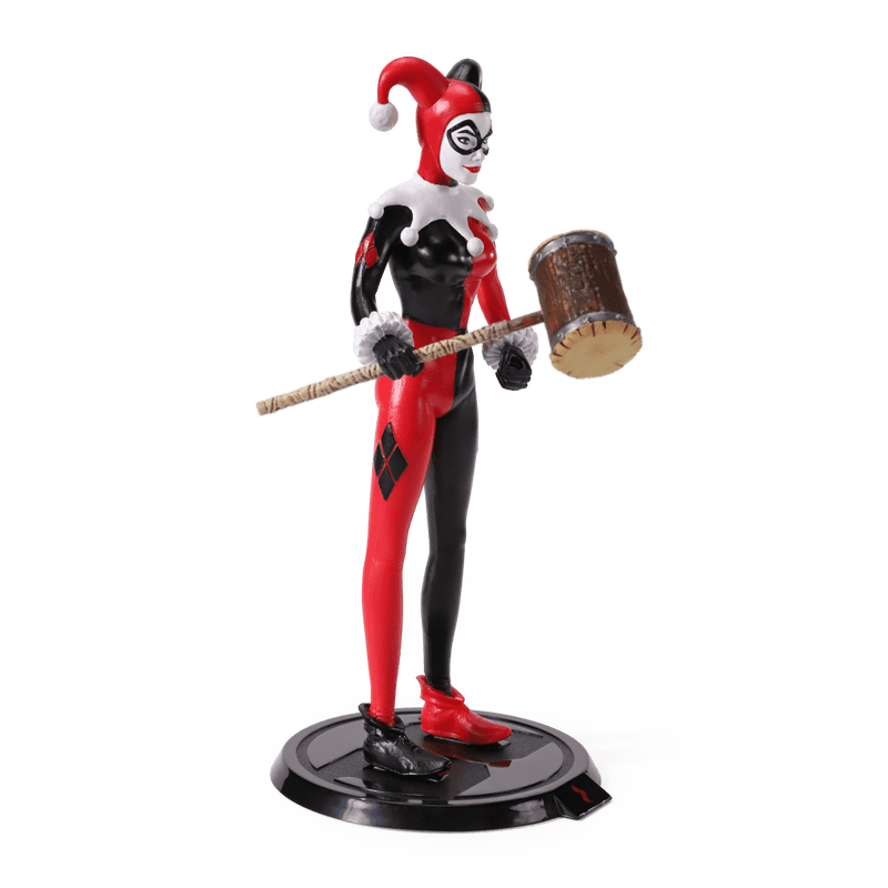 NOBLE COLLECTION DC - SS - HARLEY QUINN JESTER BENDYFIG 849421007591