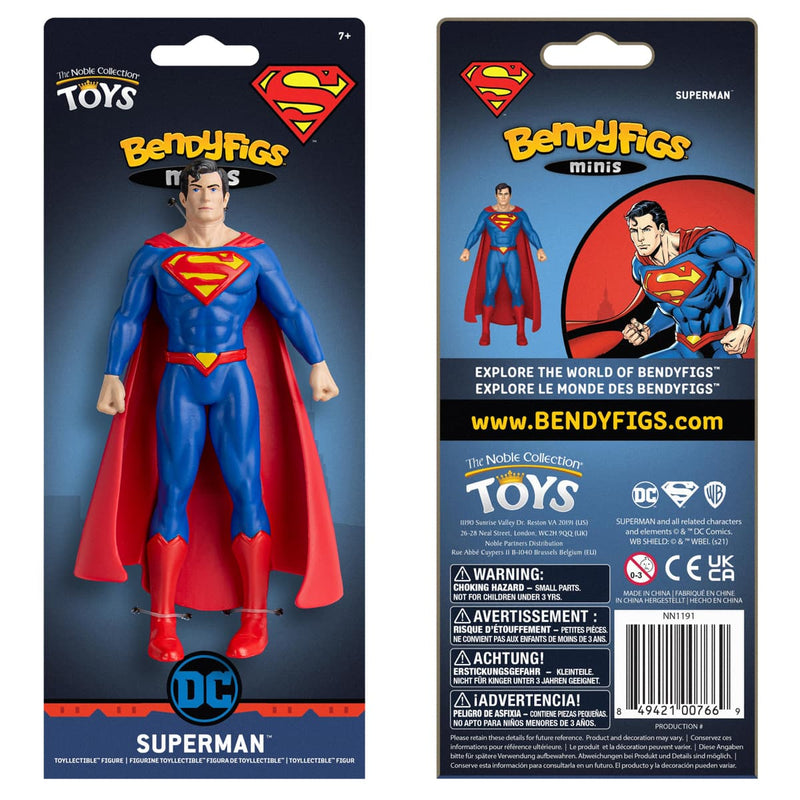 NOBLE COLLECTION DC - SUPERMAN C - SUPERMAN MINI BENDYFIG 849421007669