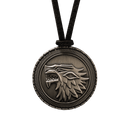 NOBLE COLLECTION - GAME OF THRONES - J - STARK SHIELD PENDANT / COSTUME 849241002141