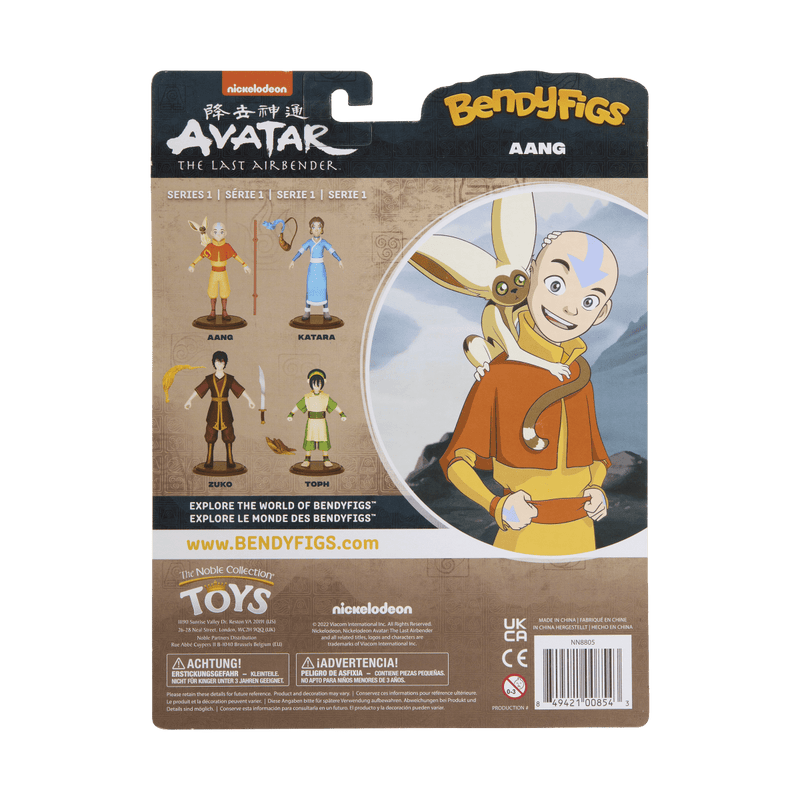 NOBLE COLLECTION NICK - AVATAR THE LAST AIRBENDER - AANG BENDYFIG 849421008543