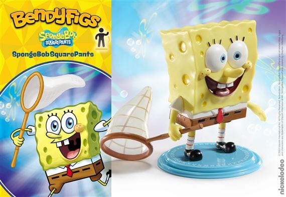 NOBLE COLLECTION - NICKELODEON - BENDYFIGS - SPONGEBOB SQUAREPANTS FIGURA 849421010768