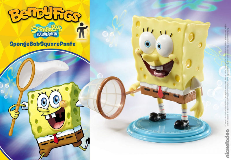 NOBLE COLLECTION - NICKELODEON - BENDYFIGS - SPONGEBOB SQUAREPANTS FIGURA 849421010768