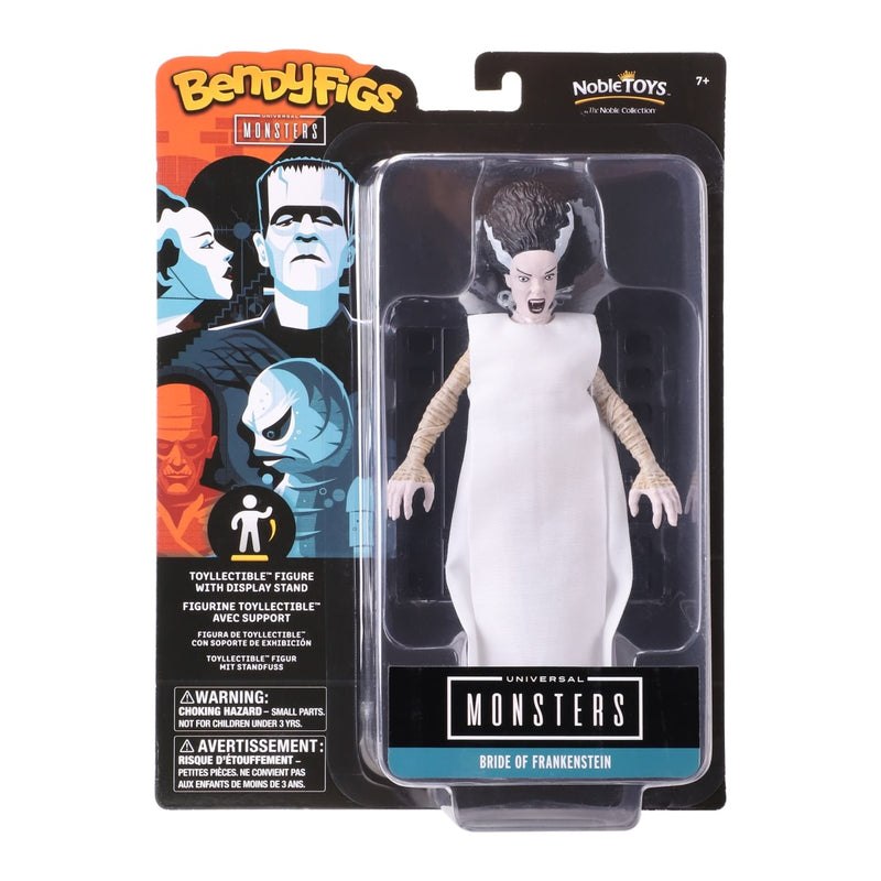 NOBLE COLLECTION - UNIVERSAL MONSTERS BENDYFIGS BRIDE OF FRANKENSTEIN 849421007157