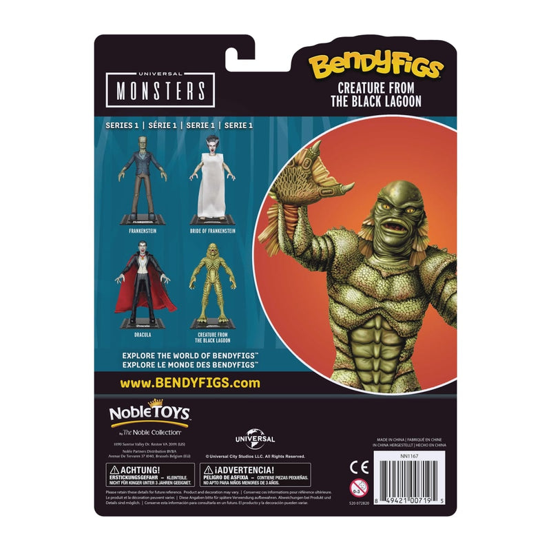 NOBLE COLLECTION - UNIVERSAL MONSTERS BENDYFIGS CREATURE FROM THE BLACK LAGOON 849421007195