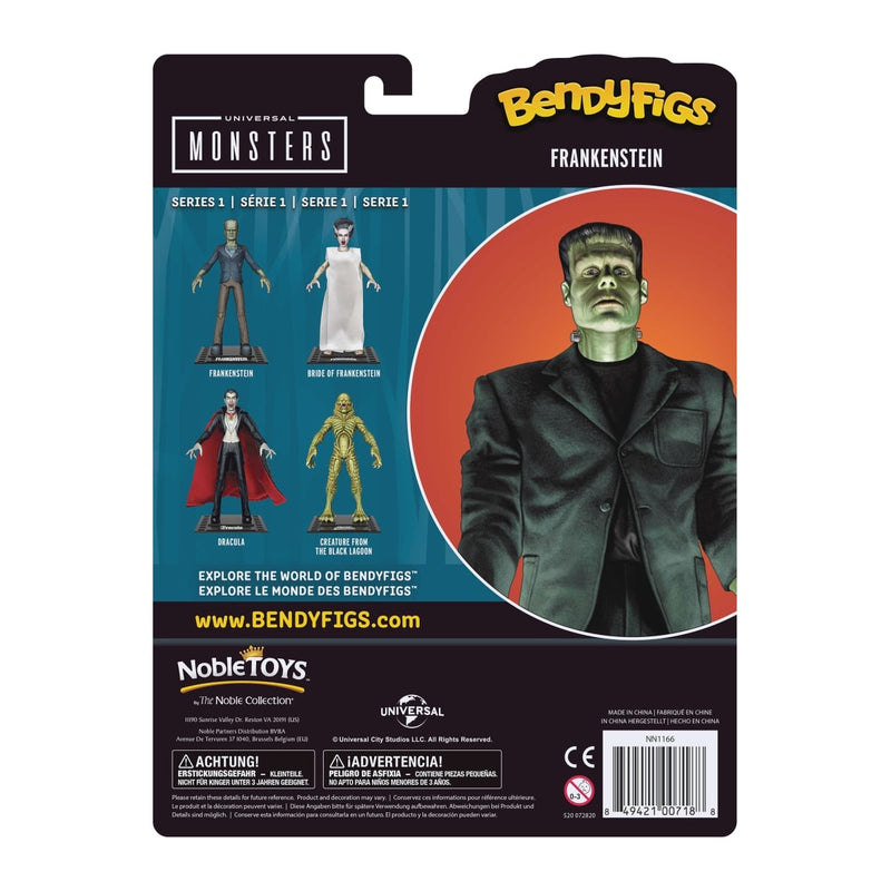 NOBLE COLLECTION - UNIVERSAL MONSTERS BENDYFIGS FRANKENSTEIN 849421007188