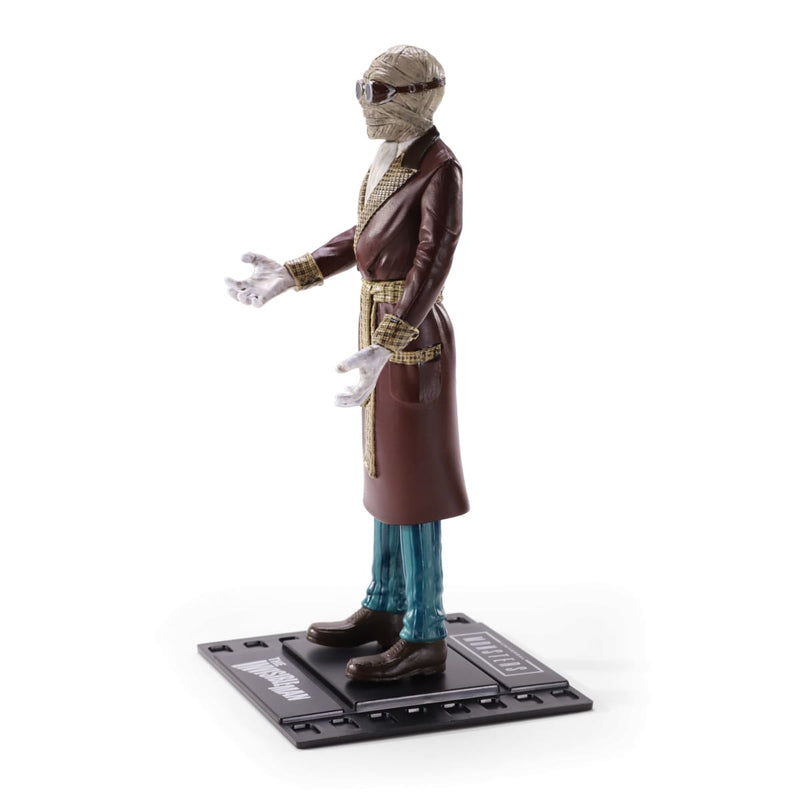 NOBLE COLLECTION - UNIVERSAL MONSTERS BENDYFIGS INVISIBLE MAN 849421008659