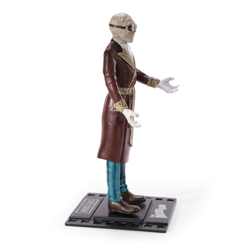 NOBLE COLLECTION - UNIVERSAL MONSTERS BENDYFIGS INVISIBLE MAN 849421008659