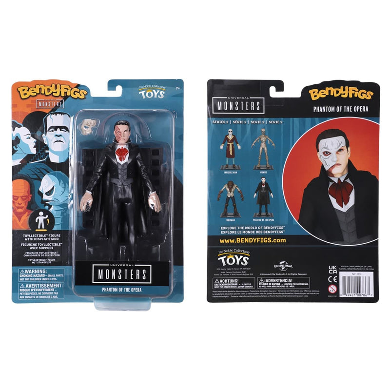 NOBLE COLLECTION - UNIVERSAL MONSTERS BENDYFIGS PHANTOM OF THE OPERA 849421007867