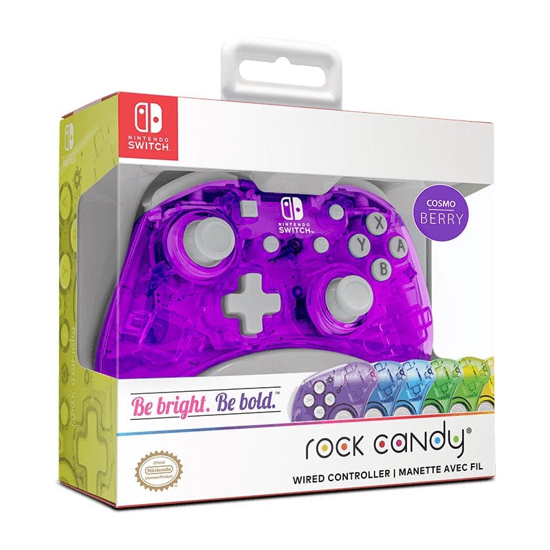 PDP NINTENDO SWITCH ROCK CANDY MINI COSMOBERRY žični kontroler vijolične barve 708056066598