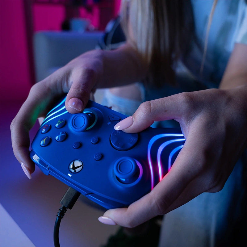 PDP XBOX ŽIČNI KONTROLER AFTERGLOW WAVE BLUE 708056071783