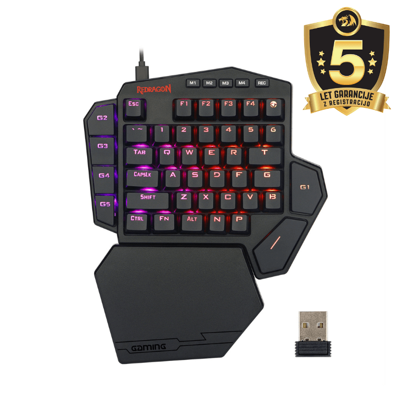 REDRAGON DITI ELITE K585RGB-KS BREZŽIČNA MEHANSKA TIPKOVNICA - RDEČA STIKALA 6950376706492