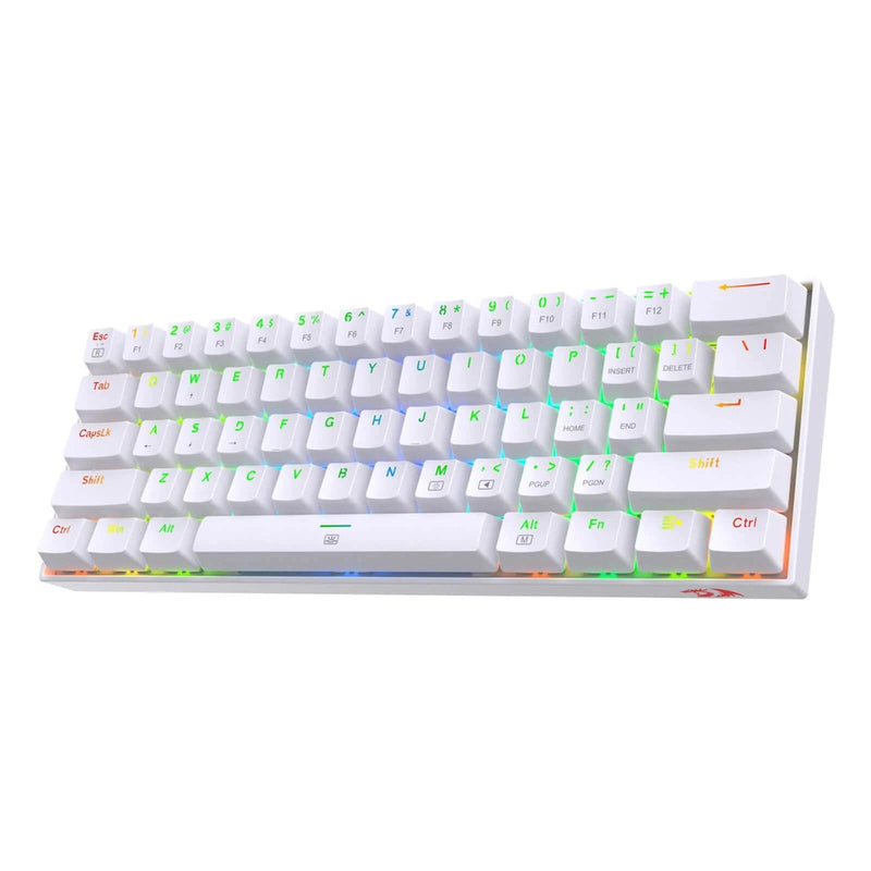 REDRAGON DRAGONBORN K630 RGB MEHANSKA TIPKOVNICA BELA, RDEČA STIKALA 6950376706348