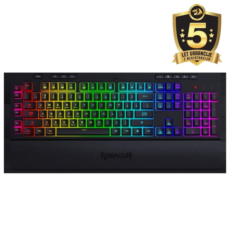 REDRAGON SHIVA K512 RGB TIPKOVNICA, ČRNA 6950376722775