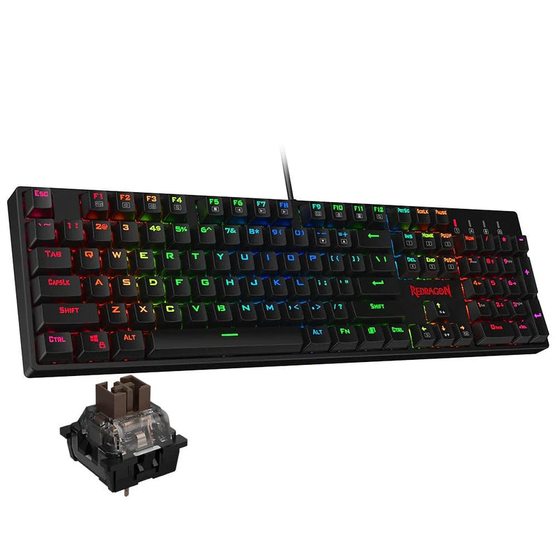 REDRAGON SURARA K582 RGB MEHANSKA TIPKOVNICA, RJAVA STIKALA 6950376710215