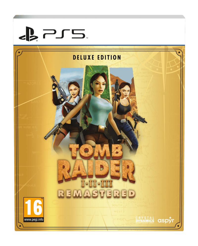 Tomb Raider I-III Remastered Starring Lara Croft - Deluxe Edition (Playstation 5) 5056635609878