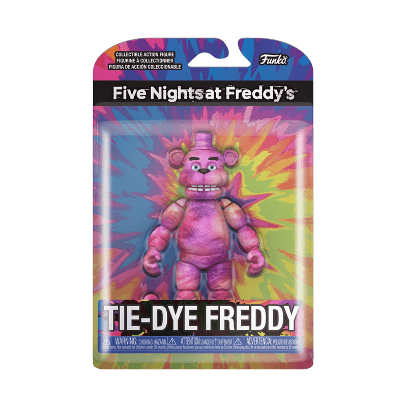 FUNKO ACTION FIGURE 5": FNAF TIEDYE- FREDDY 889698642194