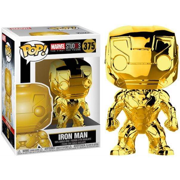 FUNKO POP! BOBBLE: MARVEL: MARVEL STUDIOS 10: IRON MAN (CHROME) 889698334341