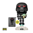 FUNKO POP STAR WARS: THE MANDALORIAN DARK TROOPER WITH GROGU 889698582865