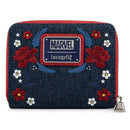 LOUNGEFLY MARVEL CAPTAIN AMERICA 80TH ANNIVERSARY FLORAL SHEILD DENARNICA 671803378520