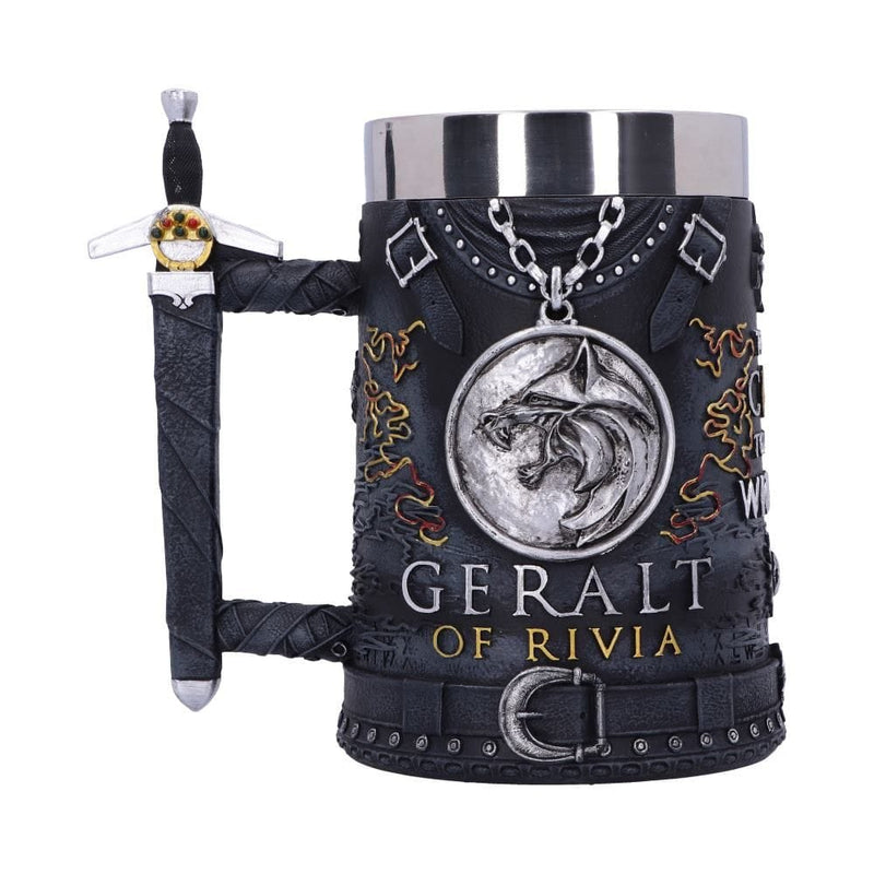 NEMESIS NOW THE WITCHER GERALT OF RIVIA TANKARD 15.5CM VRČ 801269146979