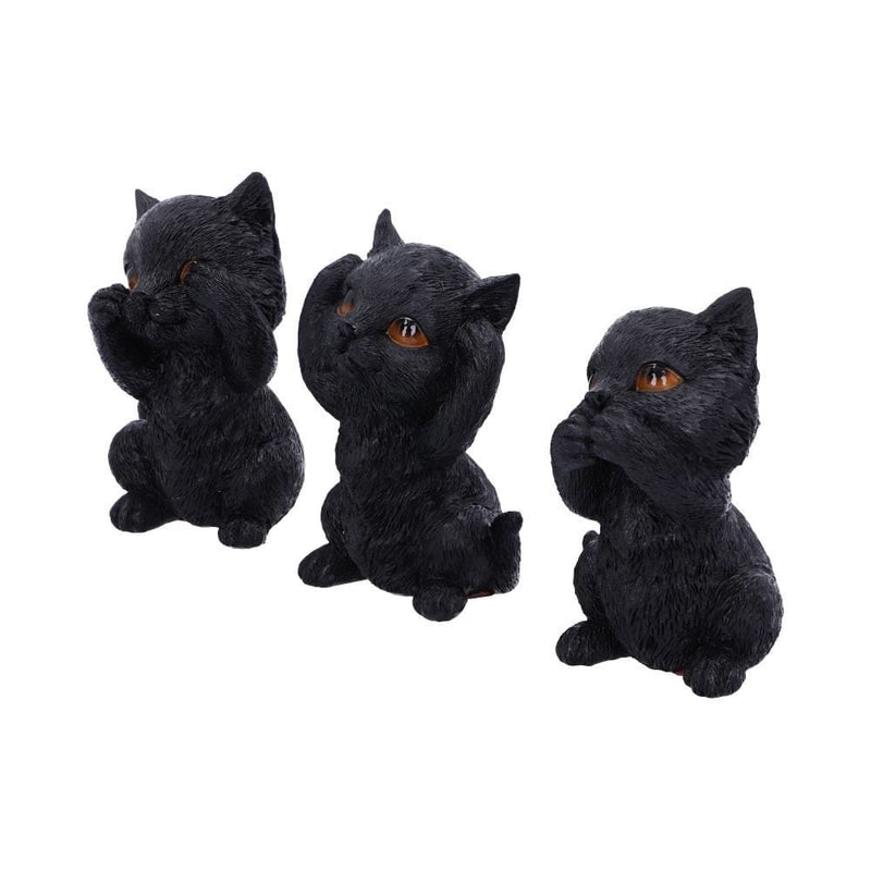 NEMESIS NOW THREE WISE KITTIES 8.8CM FIGURICE 801269142247