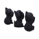 NEMESIS NOW THREE WISE KITTIES 8.8CM FIGURICE 801269142247