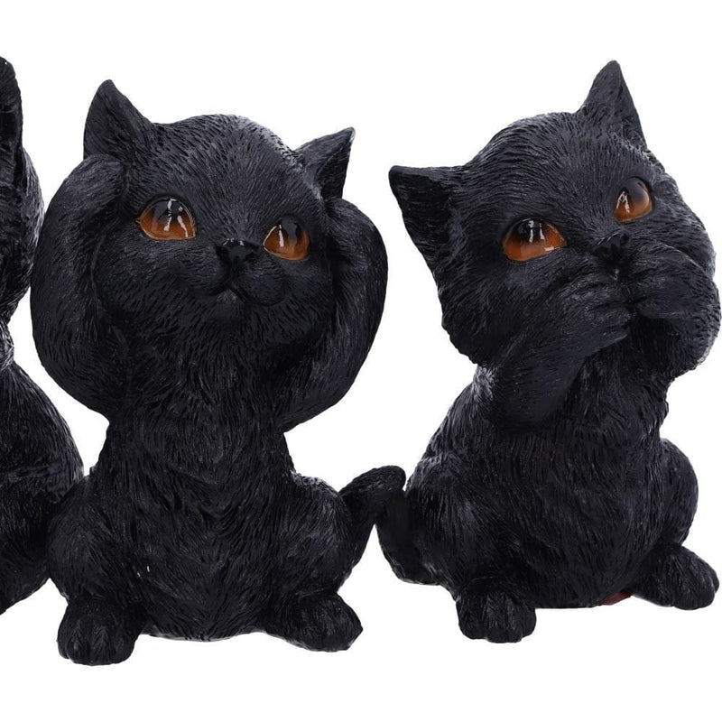 NEMESIS NOW THREE WISE KITTIES 8.8CM FIGURICE 801269142247