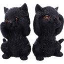 NEMESIS NOW THREE WISE KITTIES 8.8CM FIGURICE 801269142247