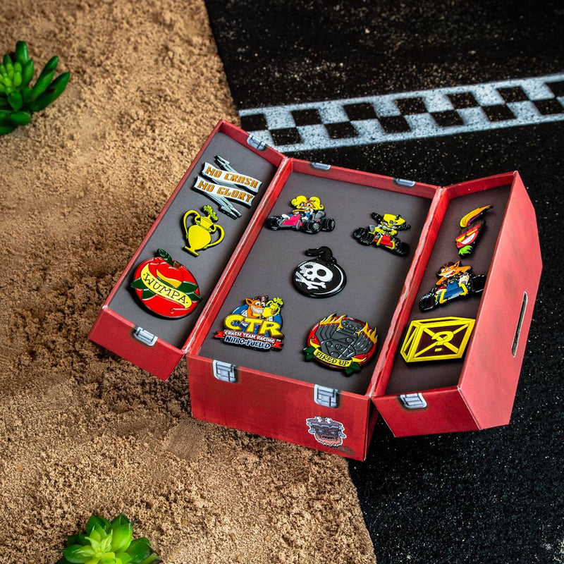 Official Crash Team Racing Nitro-Fueled Toolbox Pin Set 5056280406884